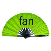 Large Rave Folding Hand Fan - BRAT Green Fan